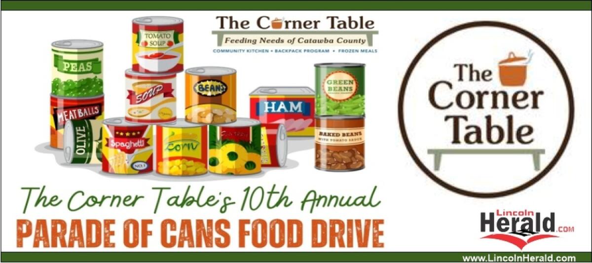 The Corner Table Launches 2025 Parade of Cans to Fight Hunger This August