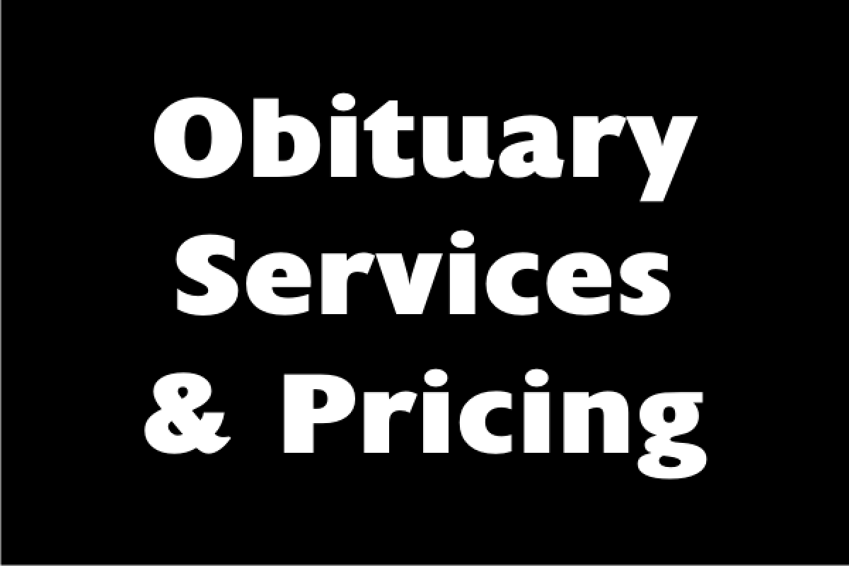 Obituary Services and Pricing