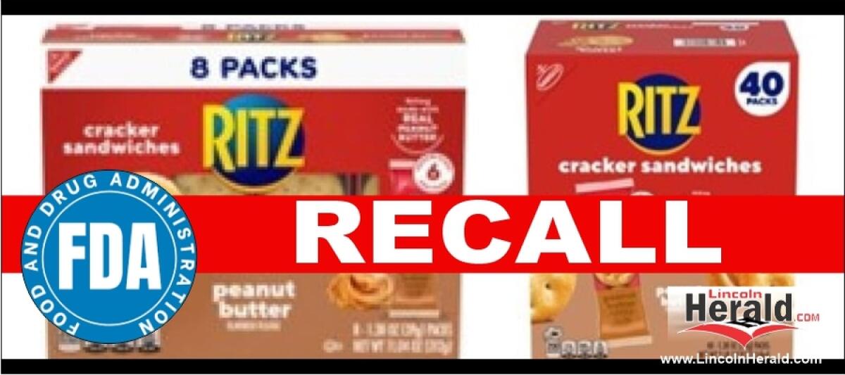 RITZ Sandwich Crackers Recall
