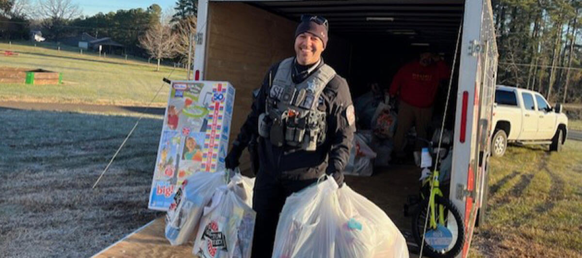 LCSO Partners With Lincolnton Toys For Tots For The 7th Year