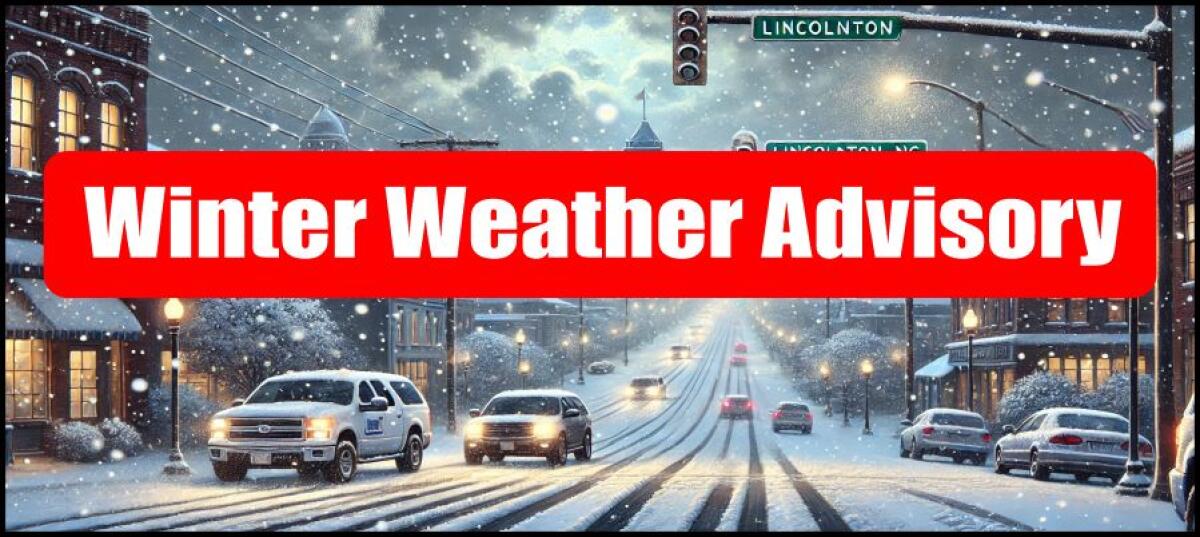 Winter Weather Advisory Issued for Lincolnton, NC